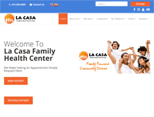 Tablet Screenshot of lacasahealth.com